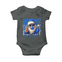 Detroit Football Christmas Baby Onesie Santa Retro Lions Fan - Wonder Print Shop