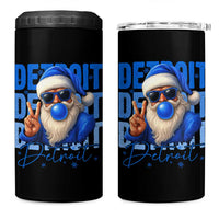 Detroit Football Christmas 4 in 1 Can Cooler Tumbler Santa Retro Lions Fan - Wonder Print Shop