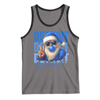 Detroit Football Christmas Tank Top Santa Retro Lions Fan - Wonder Print Shop