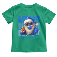 Detroit Football Christmas Toddler T Shirt Santa Retro Lions Fan - Wonder Print Shop