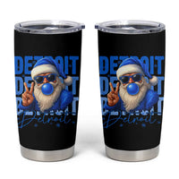 Detroit Football Christmas Tumbler Cup Santa Retro Lions Fan - Wonder Print Shop