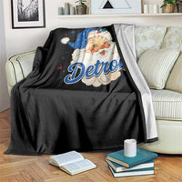 Christmas Detroit Football Throw Blanket Vintage Santa Lions Fan - Wonder Print Shop