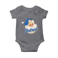 Christmas Detroit Football Baby Onesie Vintage Santa Lions Fan - Wonder Print Shop