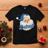 Christmas Detroit Football T Shirt Vintage Santa Lions Fan - Wonder Print Shop