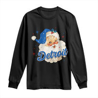 Christmas Detroit Football Long Sleeve Shirt Vintage Santa Lions Fan - Wonder Print Shop