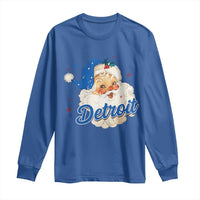 Christmas Detroit Football Long Sleeve Shirt Vintage Santa Lions Fan - Wonder Print Shop