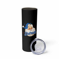 Christmas Detroit Football Skinny Tumbler Vintage Santa Lions Fan - Wonder Print Shop