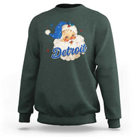 Christmas Detroit Football Sweatshirt Vintage Santa Lions Fan - Wonder Print Shop