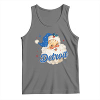 Christmas Detroit Football Tank Top Vintage Santa Lions Fan - Wonder Print Shop