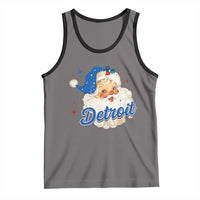 Christmas Detroit Football Tank Top Vintage Santa Lions Fan - Wonder Print Shop