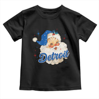 Christmas Detroit Football Toddler T Shirt Vintage Santa Lions Fan - Wonder Print Shop