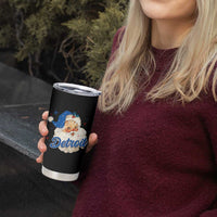 Christmas Detroit Football Tumbler Cup Vintage Santa Lions Fan - Wonder Print Shop