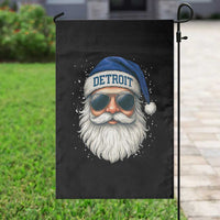 Vintage Detroit Football Christmas Garden Flag Funny Retro Santa Lions Fan Xmas - Wonder Print Shop
