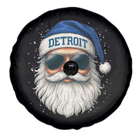 Vintage Detroit Football Christmas Spare Tire Cover Funny Retro Santa Lions Fan Xmas - Wonder Print Shop