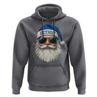 Vintage Detroit Football Christmas Hoodie Funny Retro Santa Lions Fan Xmas - Wonder Print Shop