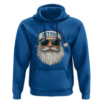 Vintage Detroit Football Christmas Hoodie Funny Retro Santa Lions Fan Xmas - Wonder Print Shop