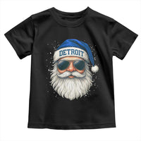 Vintage Detroit Football Christmas Toddler T Shirt Funny Retro Santa Lions Fan Xmas - Wonder Print Shop