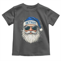 Vintage Detroit Football Christmas Toddler T Shirt Funny Retro Santa Lions Fan Xmas - Wonder Print Shop