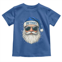 Vintage Detroit Football Christmas Toddler T Shirt Funny Retro Santa Lions Fan Xmas - Wonder Print Shop