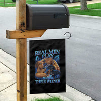 Funny Dachshund Dog Dad Garden Flag Real Men Play With Their Wiener Funny Offensive - Wonder Print Shop