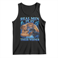Funny Dachshund Dog Dad Tank Top Real Men Play With Their Wiener Funny Offensive - Wonder Print Shop