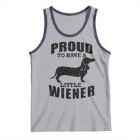 Proud to Have A Little Wiener Tank Top Funny Offensive Dachshund Retro 90s - Wonder Print Shop