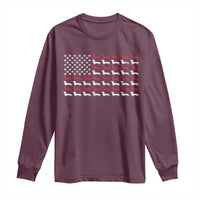 American Flag Vintage Patriotic Dachshund Dad Long Sleeve Shirt Weiner Dog Fathers Day Gifts For Dog Lovers Dad - Wonder Print Shop