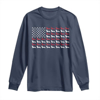 American Flag Vintage Patriotic Dachshund Dad Long Sleeve Shirt Weiner Dog Fathers Day Gifts For Dog Lovers Dad - Wonder Print Shop