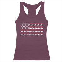 American Flag Vintage Patriotic Dachshund Dad Racerback Tank Top Weiner Dog Fathers Day Gifts For Dog Lovers Dad - Wonder Print Shop