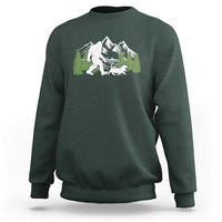 Bigfoot Walking Dachshund Sweatshirt Funny Wiener Dog Gift Sasquatch - Wonder Print Shop