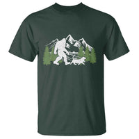 Bigfoot Walking Dachshund T Shirt Funny Wiener Dog Gift Sasquatch - Wonder Print Shop
