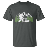 Bigfoot Walking Dachshund T Shirt Funny Wiener Dog Gift Sasquatch - Wonder Print Shop