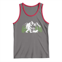 Bigfoot Walking Dachshund Tank Top Funny Wiener Dog Gift Sasquatch - Wonder Print Shop