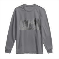 Bigfoot Walking Dachshund Long Sleeve Shirt Funny Wiener Dog Gift Forest Sasquatch Yeti - Wonder Print Shop
