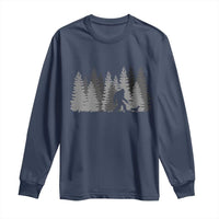 Bigfoot Walking Dachshund Long Sleeve Shirt Funny Wiener Dog Gift Forest Sasquatch Yeti - Wonder Print Shop