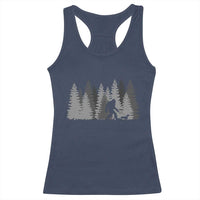 Bigfoot Walking Dachshund Racerback Tank Top Funny Wiener Dog Gift Forest Sasquatch Yeti - Wonder Print Shop