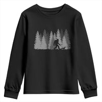 Bigfoot Walking Dachshund Youth Sweatshirt Funny Wiener Dog Gift Forest Sasquatch Yeti - Wonder Print Shop