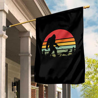 Retro Bigfoot Walking Dachshund Garden Flag Funny Doxie Wiener Dog Walker Vintage 70s 80s - Wonder Print Shop