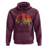 Retro Bigfoot Walking Dachshund Hoodie Funny Doxie Wiener Dog Walker Vintage 70s 80s - Wonder Print Shop