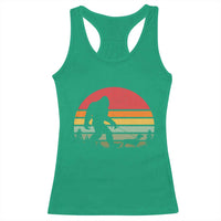 Retro Bigfoot Walking Dachshund Racerback Tank Top Funny Doxie Wiener Dog Walker Vintage 70s 80s - Wonder Print Shop