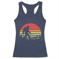 Retro Bigfoot Walking Dachshund Racerback Tank Top Funny Doxie Wiener Dog Walker Vintage 70s 80s - Wonder Print Shop