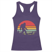 Retro Bigfoot Walking Dachshund Racerback Tank Top Funny Doxie Wiener Dog Walker Vintage 70s 80s - Wonder Print Shop