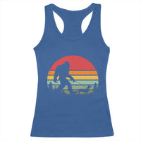 Retro Bigfoot Walking Dachshund Racerback Tank Top Funny Doxie Wiener Dog Walker Vintage 70s 80s - Wonder Print Shop