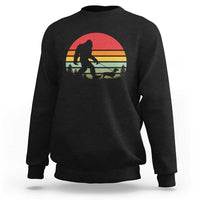 Retro Bigfoot Walking Dachshund Sweatshirt Funny Doxie Wiener Dog Walker Vintage 70s 80s - Wonder Print Shop