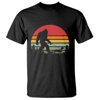 Retro Bigfoot Walking Dachshund T Shirt Funny Doxie Wiener Dog Walker Vintage 70s 80s - Wonder Print Shop