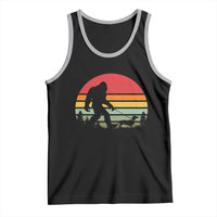 Retro Bigfoot Walking Dachshund Tank Top Funny Doxie Wiener Dog Walker Vintage 70s 80s - Wonder Print Shop