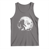 Bigfoot Walking Dachshund Tank Top Funny Doxie Wiener Sasquatch Night Stroll Full Moon - Wonder Print Shop