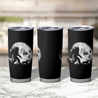 Bigfoot Walking Dachshund Tumbler Cup Funny Doxie Wiener Sasquatch Night Stroll Full Moon - Wonder Print Shop