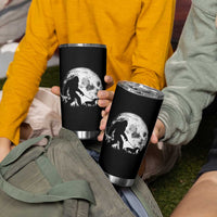 Bigfoot Walking Dachshund Tumbler Cup Funny Doxie Wiener Sasquatch Night Stroll Full Moon - Wonder Print Shop