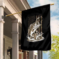 Fishing Camo Garden Flag Bass Fish American Flag Boy Men Fisherman Gift